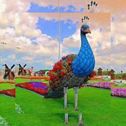 Peacock Sculpture