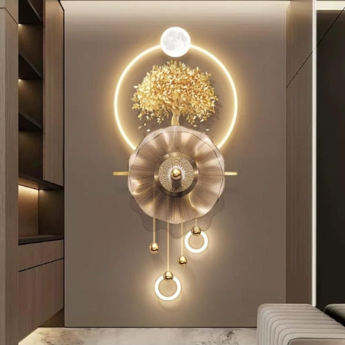 LED Golden Tree Wall