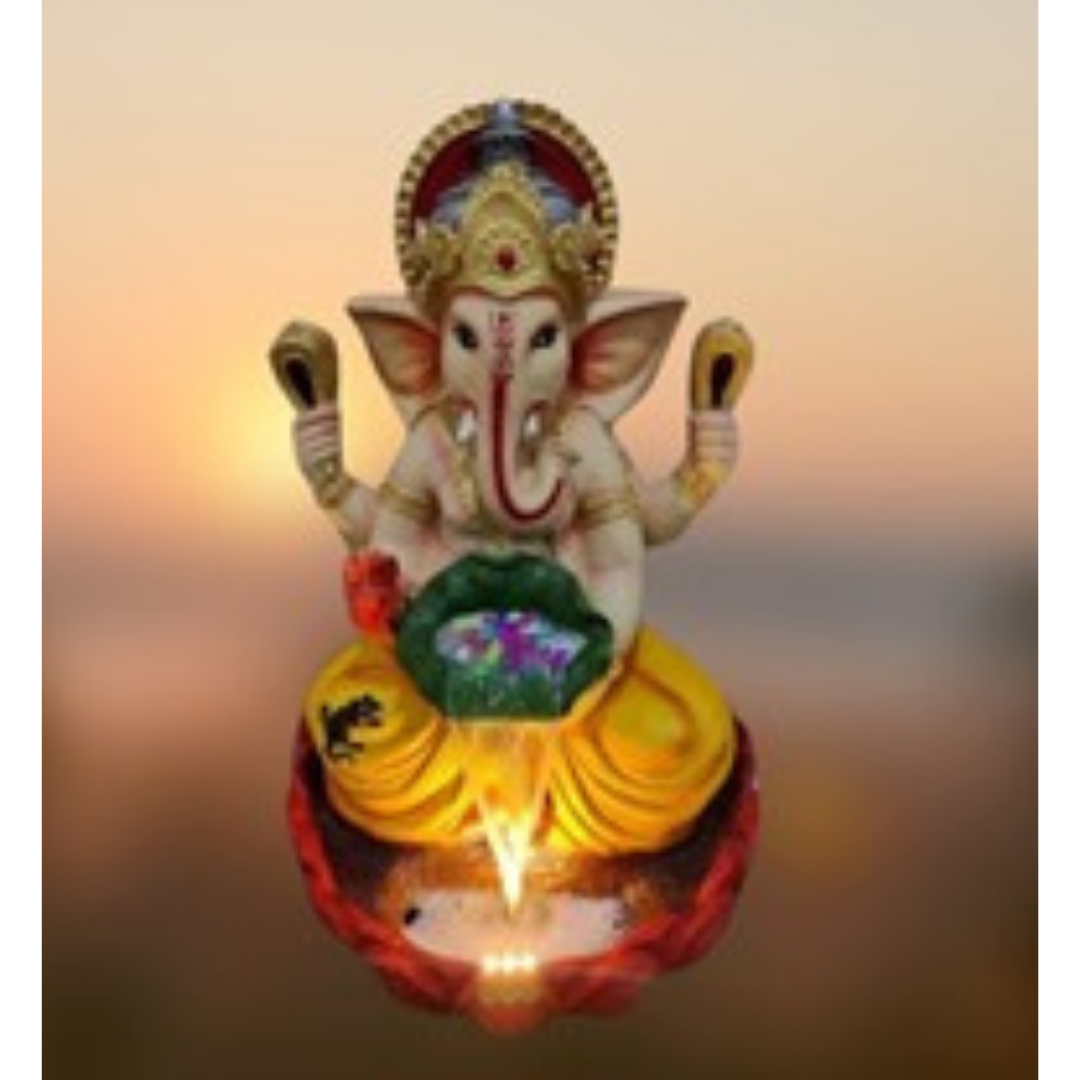 Lotus ganesha fountain