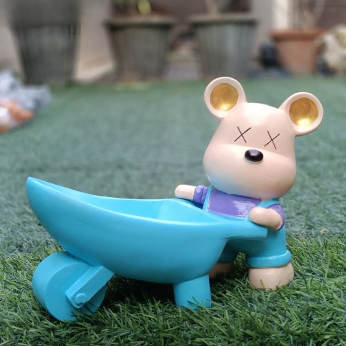 Teddy with trolly organiser blue