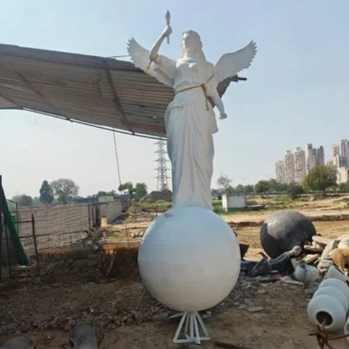 Angel On Globe