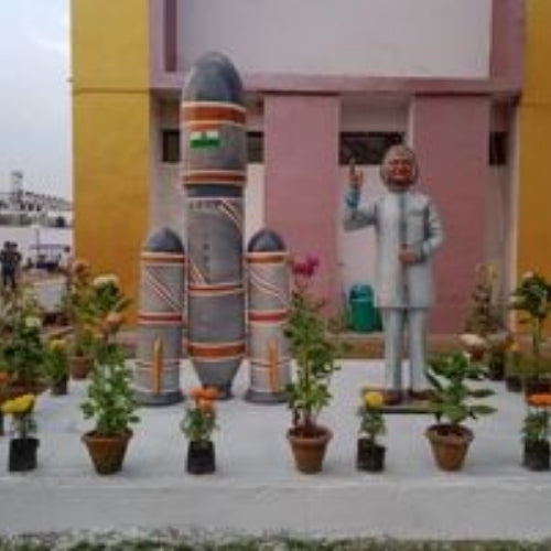 Abdul Kalam With Missile