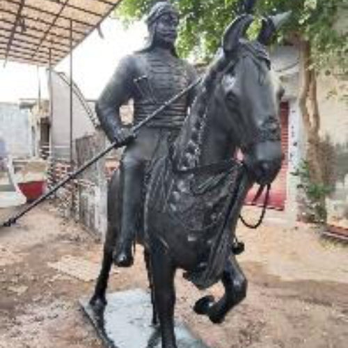 Maharana Pratap On Battle Horse