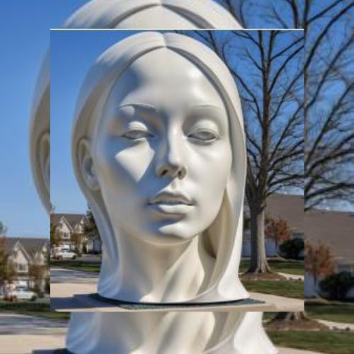 Lady Face Sculpture