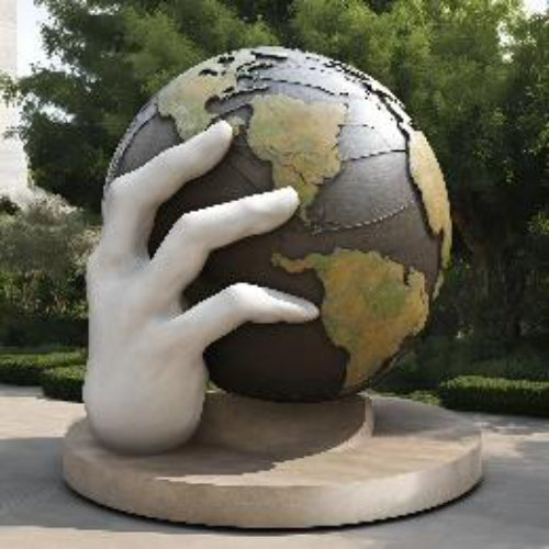 Hand with Globe