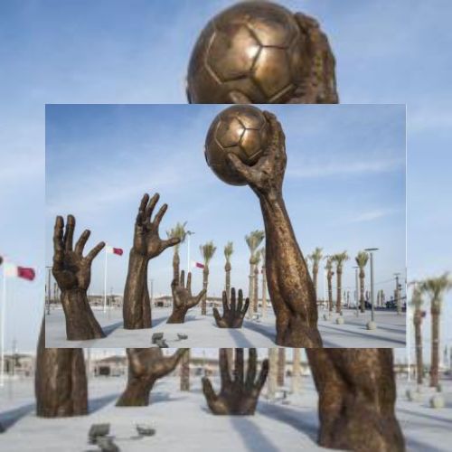 Football Hand Sculpture