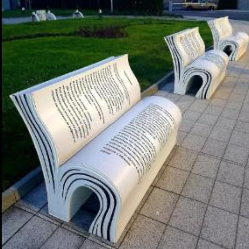 Book Shape Bench