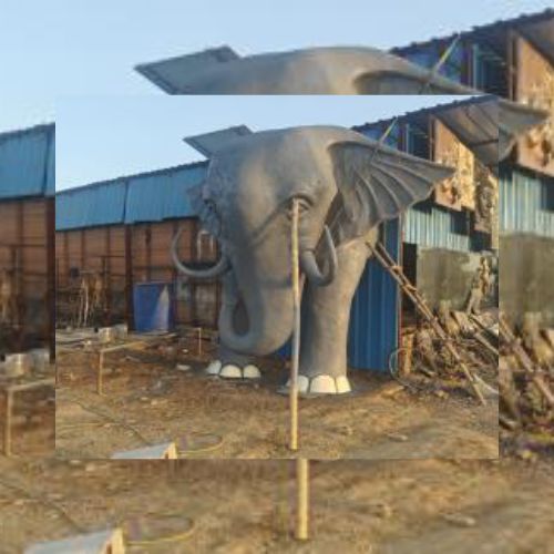 Half Elephant  Sculpture