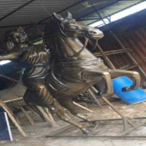 Rani Laxmi Bai On Horse