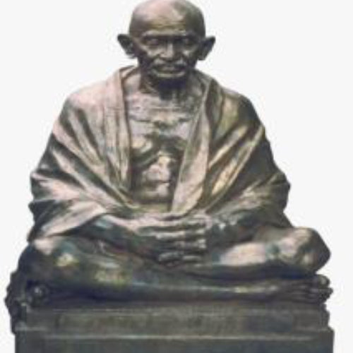 Sitting Mahatma Gandhi