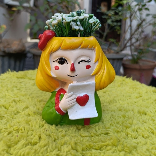 Heart girl model  9 planter