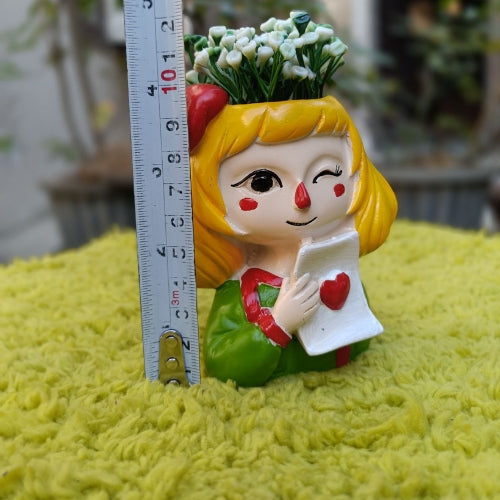Heart girl model  9 planter