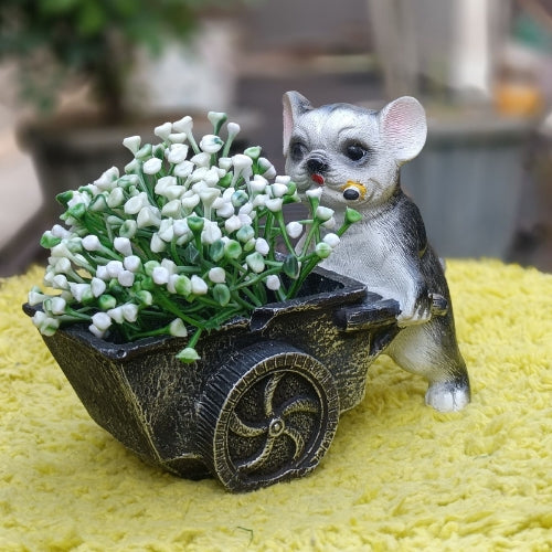 Dog with cigar planter