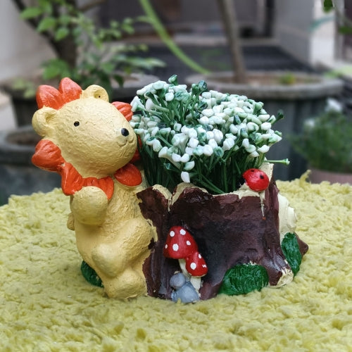 Flower  lion planter