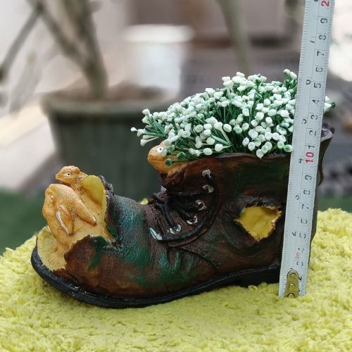 Shoe rabbit  planter
