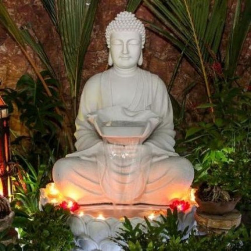 Buddha on lotus Fountain