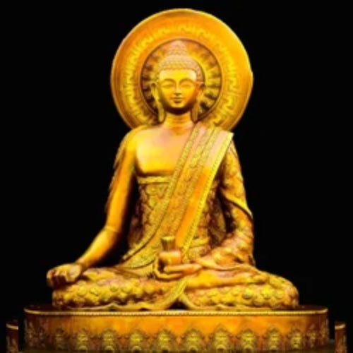 Gold Buddha Meditating