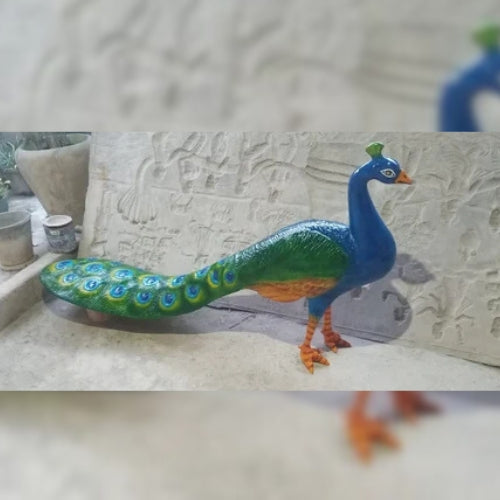 Peacock Sculpture