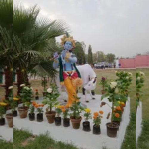 Krishna Statue With Cow
